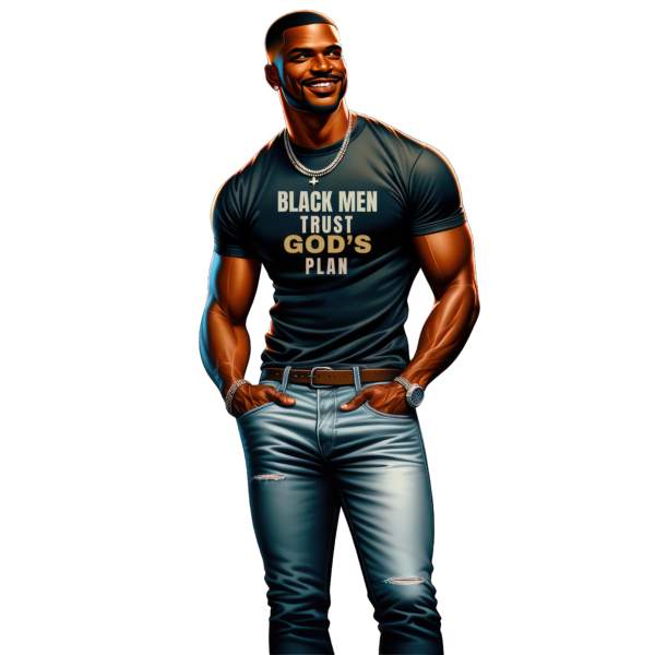 Black Men- Pray – Kings – Chubby T-Shirt Collection 2 - Image 5