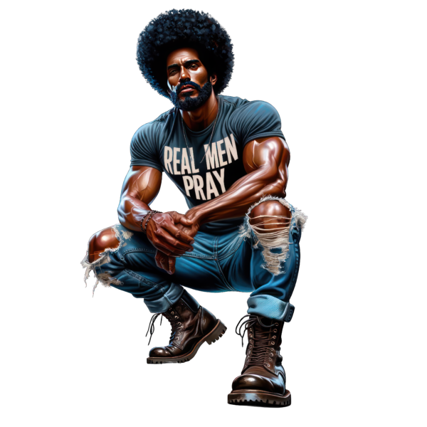 Black Men- Pray – Kings – Chubby T-Shirt Collection 2 - Image 11