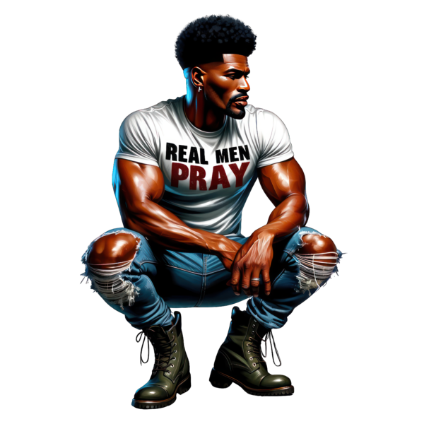 Black Men- Pray – Kings – Chubby T-Shirt Collection 2 - Image 10