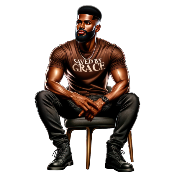 Black Men- Pray – Kings – Chubby T-Shirt Collection 2 - Image 8